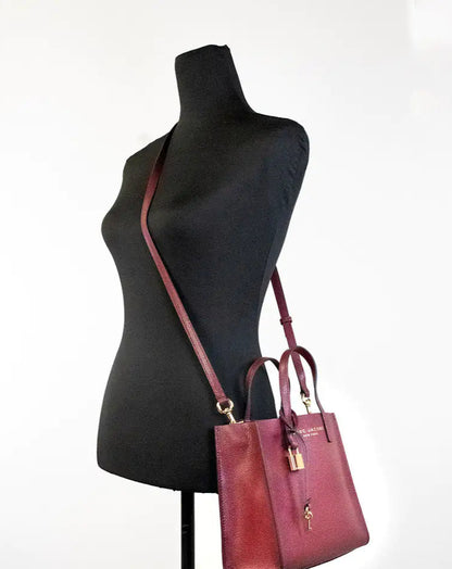 Style Loft Collection x Marc Jacobs Mini Grind Pomegranate Pebbled Leather Crossbody Tote