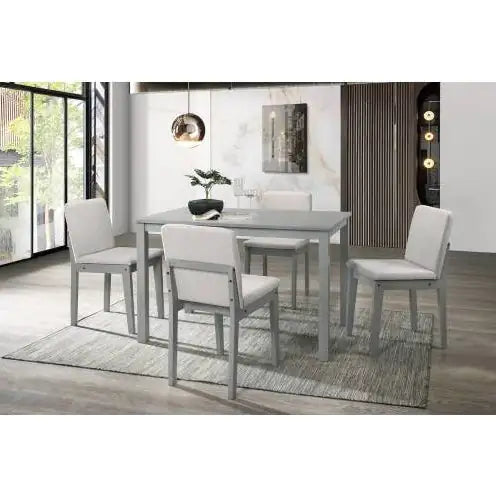 Style Loft Collection Grey 5pc Dining Room Set