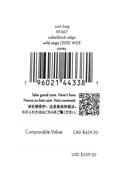 Style Loft Collection x Kate Spade Carey Mini Sage Quilted Camera Crossbody Bag