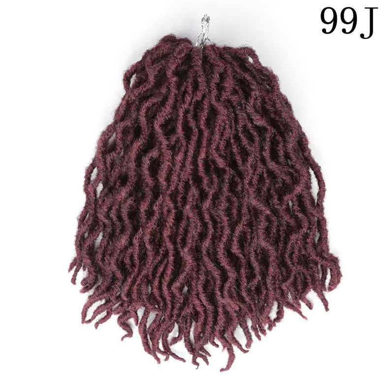 Style Loft Collection Colored 12-Inch Wavy Dreadlock Hair Extensions