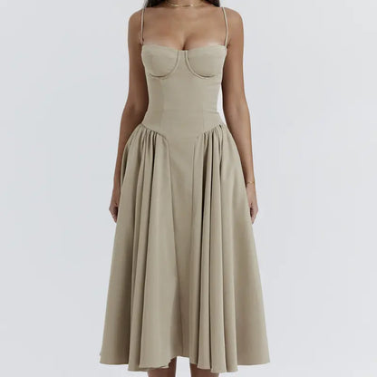 Style Loft Collection Autumn On The Coast Of Anafi Strap Dress