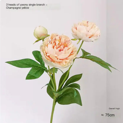 Style Loft Collection Realistic Peony Flower Bouquet