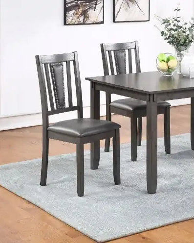 Style Loft Collection Grey 5-Piece Dining Set with Cushioned Chairs