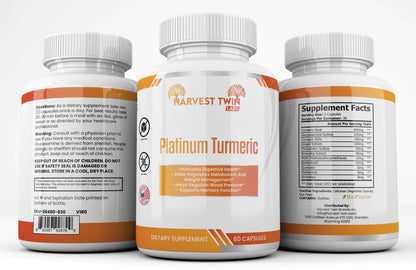 Style Loft Collection Platinum Turmeric for Memory, Blood Pressure, Weight Loss, and Digestion