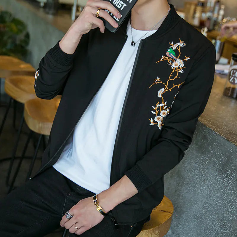 Style Loft Collection Lotus Blossom Lightweight Embroidered Jacket