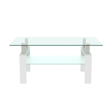 Style Loft Collection Elegant Glass Coffee Table