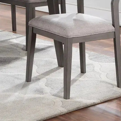 Style Loft Collection Elegant Brown and Grey Dining Side Chairs Set of 2