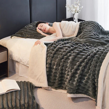 Style Loft Collection Plush Tuscan Rabbit Hair Blanket