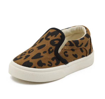 Style Loft Collection Kids' Leopard Print Canvas Sneakers