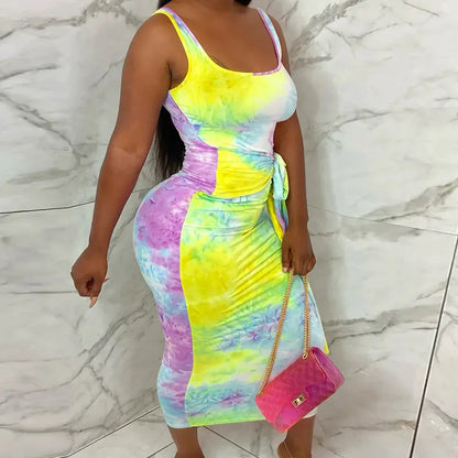 Style Loft Collection Tie-Dye Sleeveless Summer Dress