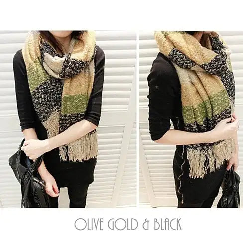 Style Loft Collection Wrap Me Softly Cotton Shawl With Fringe