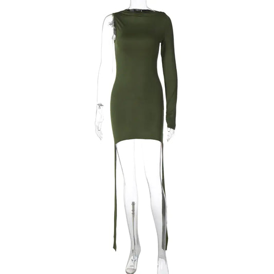 Style Loft Collection Off The Shoulder One Sleeve Slim-Fit Dress