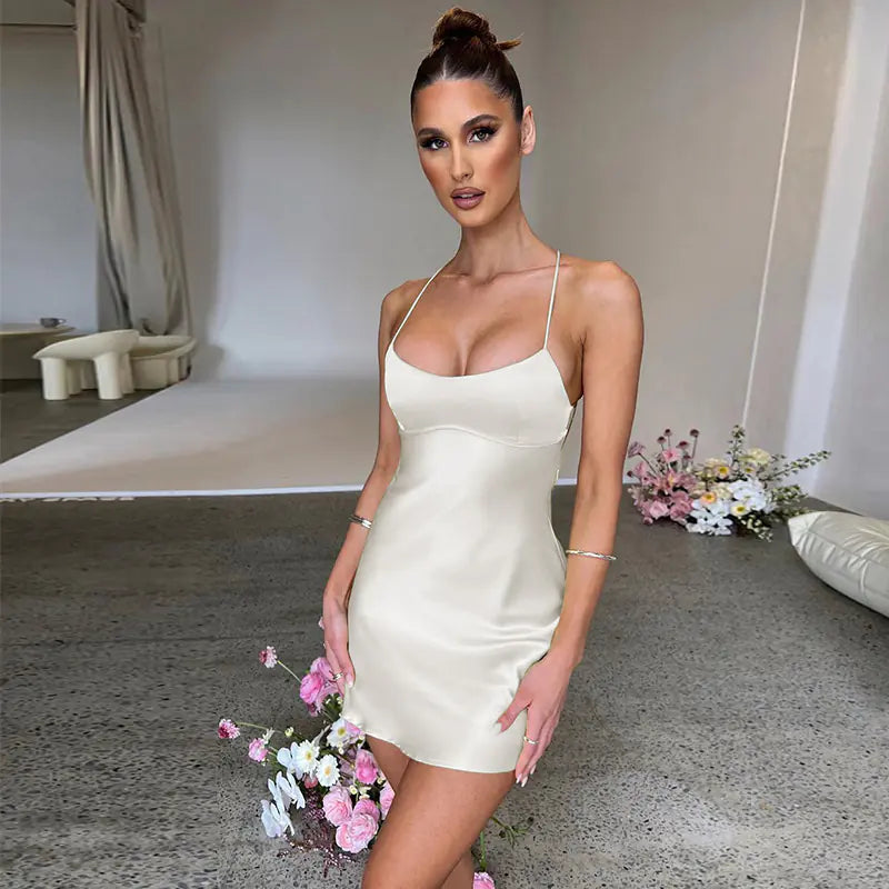 Style Loft Collection From Bed to Brunch And Back to Bed Solid Color Strap Dress