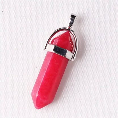 Style Loft Collection Natural Stone Crystal Agate Pendant