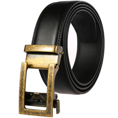 Style Loft Collection 1853 Ranch Genuine Leather Automatic Buckle Belt
