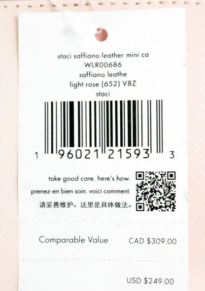 (.02) Style Loft Collection x Kate Spade Staci Mini Light Rose Leather Camera Crossbody
