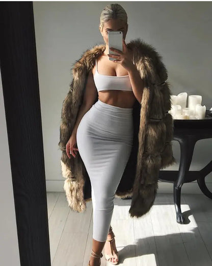 Style Loft Collection Levitari Two-Piece Crop Top Dress Set