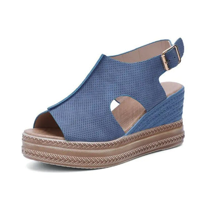 Style Loft Collection Caracas Open Toe Wedge Sandals
