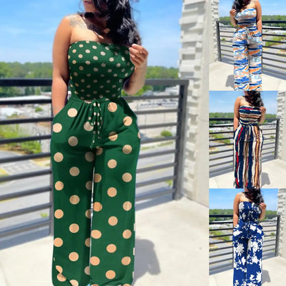 Style Loft Collection Summertime Chi Sleeveless Tube Top Jumpsuit