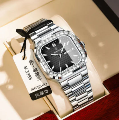 Style Loft Collection St-Imier Zircon Diamond Face Quartz Watch
