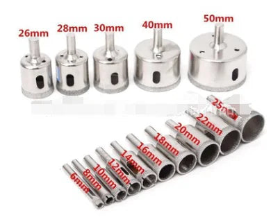 Style Loft Collection ToolStyle 6-50mm Diamond Glass and Marble Hole Saw Drill Bit Set