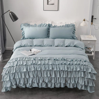 Style Loft Collection Ruffled Washed Cotton Bedroom Set