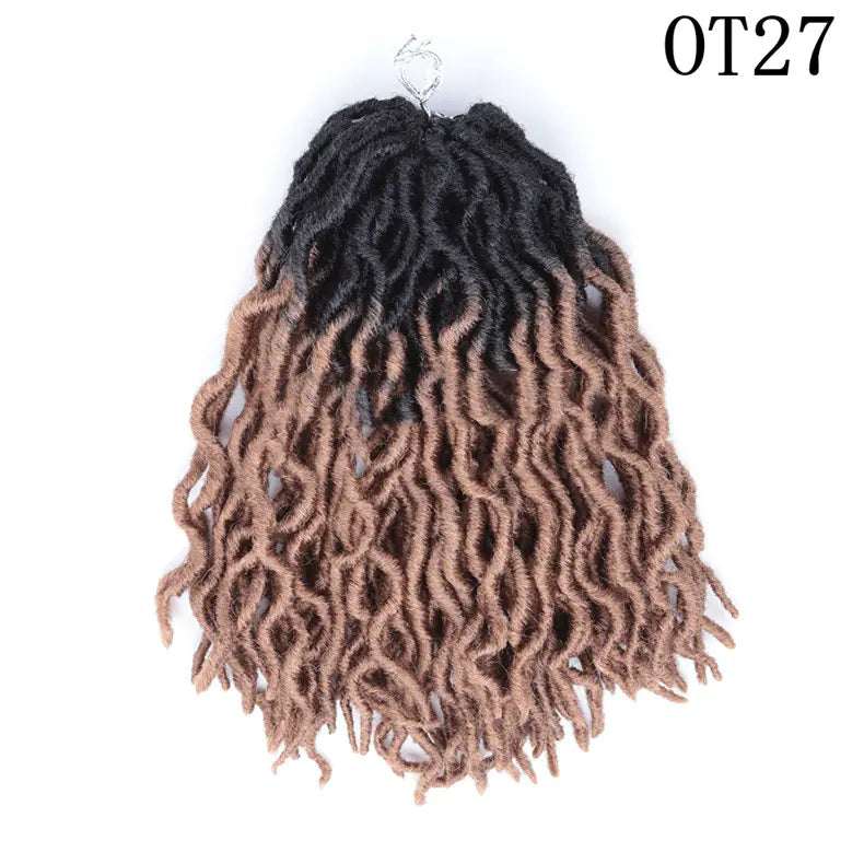 Style Loft Collection Colored 12-Inch Wavy Dreadlock Hair Extensions