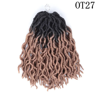 Style Loft Collection Colored 12-Inch Wavy Dreadlock Hair Extensions