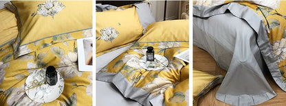 Style Loft Collection European Four-Piece Silky Bed Set