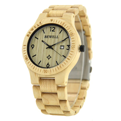 Style Loft Collection Sandalwood Wooden Timepiece