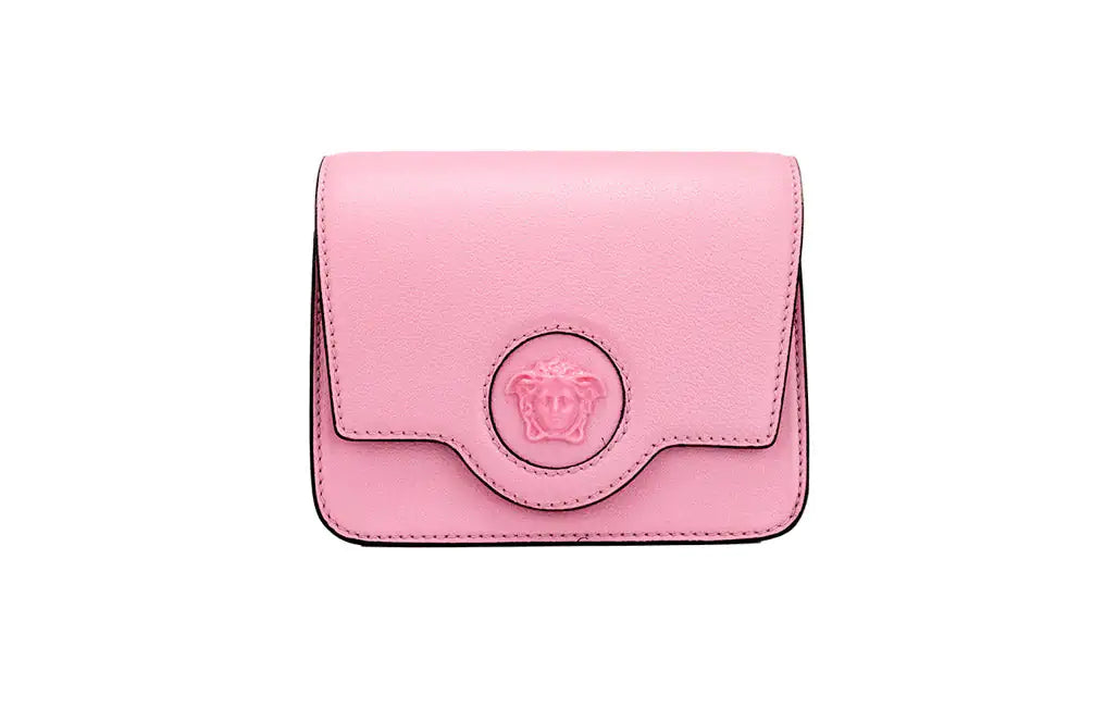 Style Loft Collection x Versace La Medusa Small Pink Leather Evening Crossbody Bag