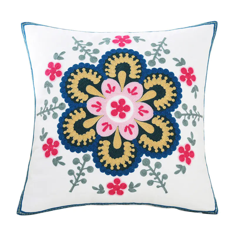 Style Loft Collection Embroidered Floral Cushion Covers