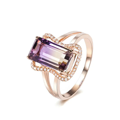Style Loft Collection 18K Rose Gold Tourmaline Ring
