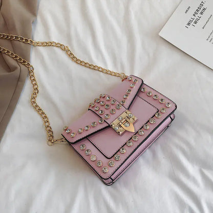 Style Loft Collection Zeeky Rhinestone Chain Shoulder Bag