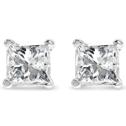 Style Loft Collection Princess-Cut Diamond Petite 14k White Gold 1/5 Ctw Stud Earrings (I-J, I2-I3)
