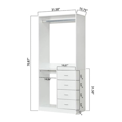 Style Loft Collection Stand-Alone Closet Storage System