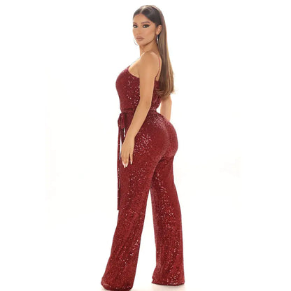 Style Loft Collection Ultimatum Sequined Backless Jumpsuit