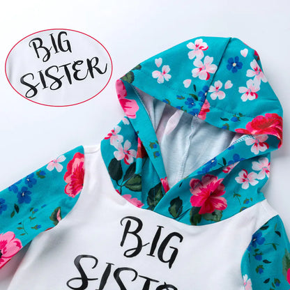 Style Loft Collection KidStyle Big Sister Hoodie Bodysuit & Pants Set