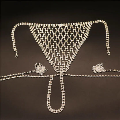 Style Loft Collection Rhinestone Bikini Set