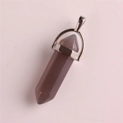 Style Loft Collection Natural Stone Crystal Agate Pendant