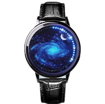 Style Loft Collection Waterproof Leather LED Touch Screen Couples Watch