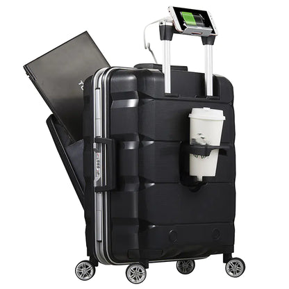 Style Loft Collection TravelStyle NoirTrek Multifunctional Aluminum Luggage
