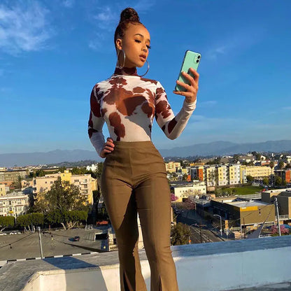 Style Loft Collection Coquette & Co. Silk Elegance Long Sleeve Bodysuit