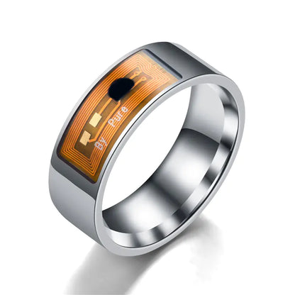 Style Loft Collection CyberStyle Stainless Steel Near Field Communication (NFC) Smart Ring