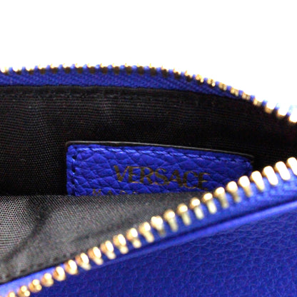 Style Loft Collection x Versace Virtus Royal Blue Slim Leather Card Case Wallet