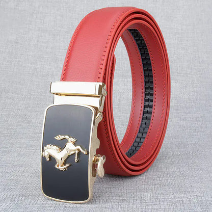 Style Loft Collection Przewalski Automatic Buckle Leather Belt