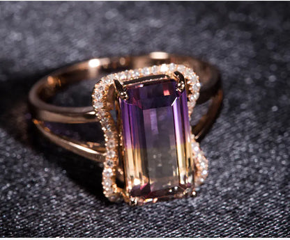 Style Loft Collection 18K Rose Gold Tourmaline Ring