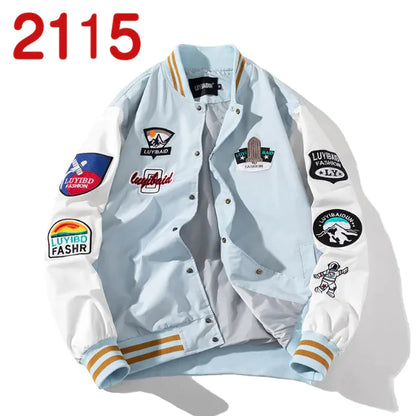 Style Loft Collection Uptown Embroidered Baseball Jacket