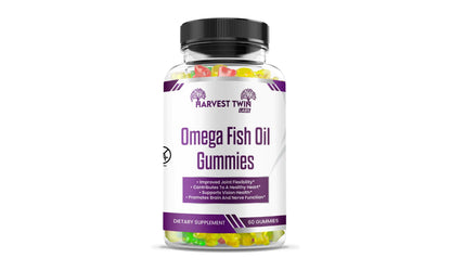 (.18) Style Loft Collection Omega Fish Oil Gummies for Joints, Heart, Vision, Brain, and Nerves