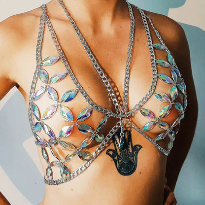 Style Loft Collection Backless Bikini Gemstone Body Chain